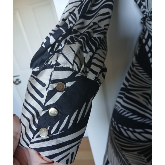 Boho Maxi Dress Love By Design Black/Cream Floral Size Large - Picture 8 of 9